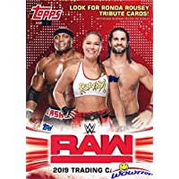 2019 Topps WWE RAW Wrestling EXCLUSIVE Factory Sealed Retail Box with RELIC Card! Look for Cards & Autographs of WWE…