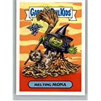 2018 Topps Garbage Pail Kids Oh The Horror-ible Classic Film Monster Sticker B #15B MELTING MONA Sticker Trading Card
