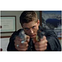 Sexy Dean Winchester Pointing Two Guns at Camera - 8x10 Photograph / Photo - HQ - Supernatural