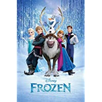 POSTER STOP ONLINE Disney's Frozen - Movie Poster/Print (Regular Style - The Cast) (Size 24" x 36") (Clear Poster Hanger…