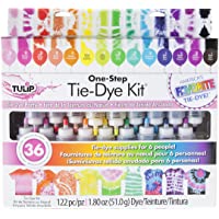 Anpro160PCS Tie-dye DIY Kit (100ml per Bottle), 14 Colours Permanent All-in-1 Tie Dye kit with 120PCS Rubber Bands…