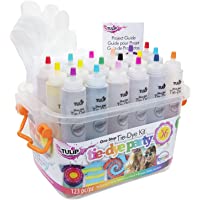 Tulip One-Step Tie-Dye Party, 18 Pre-Filled Bottles, Creative Group Activity, All-in-1 Fashion Design Kit, 1 Pack…