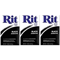 Rit Dye Powder Dye, 1-1/8 oz, Black, 3-Pack