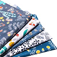 flic-flac 20 x 20 inches (51cmx51cm) Fat Quarter Cotton Quilting Fabric Thick Craft Printed Fabric High Density Bundle…