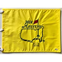 Bubba Watson signed 2014 Masters flag augusta national golf 2021 masters pga beckett coa
