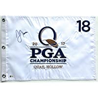 Justin Thomas signed 2017 Pga Flag quail hollow golf championship autographed