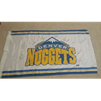 DENVER NUGGETS 2005-05 team signed 60x34" flag by 11 incl.Anthony, Karl, Miller, Najera, Martin,etc.
