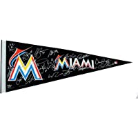 Miami Marlins 2014 Team Signed Autographed Pennant Giancarlo Stanton