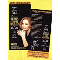 Jessica Lange "GLASS MENAGERIE" Sarah Paulson / Tennessee Williams 2005 Flyer