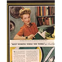 Anne Baxter vintage ad original clipping magazine photo 1pg 9x12 #Q4807