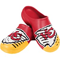 FOCO NFL Mens NFL Team Logo Colorblock Big Logo Shoes Slipper Clogs