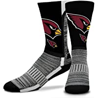 FBF NFL Youth V Curve Team Crew Socks, Footwear for Boys and Girls, Game Day Apparel