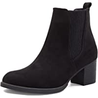 COASIS Women's Chelsea Boots Chunky Heel Slip On Ankle Booties With Elastic Sided