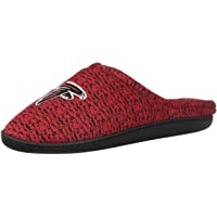 FOCO Mens NFL Team Logo Poly Knit Cup Sole Slippers