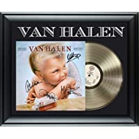Van Halen 1984 Gold Record Award Autographed Framed Display Eddie +