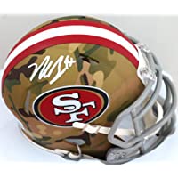 Nick Bosa Autographed San Francisco 49ers Camo Speed Mini Helmet- Beckett W White
