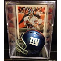New York Giants NFL Helmet Shadowbox w/ Eli Manning card