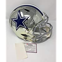 Ceedee Lamb Dallas Cowboys Signed Autograph RARE CHROME Full Size Speed Helmet Fanatics Authentic Certified
