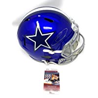 Ceedee Lamb Dallas Cowboys Signed Autograph FLASH Full Size Speed Helmet JSA Witnessed Certified