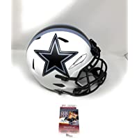 Ceedee Lamb Dallas Cowboys Signed Autograph LUNAR Full Size Speed Helmet JSA Witnessed Certified