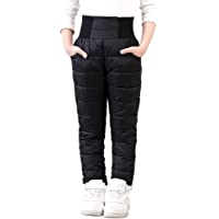 UGREVZ Girls Boys Snow Pants 2-9 Years Old Thick Winter Warm Pants Girl Activewear Clothes