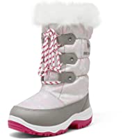DREAM PAIRS Boys Girls Slip Resistant Faux Fur Lined Knee High Winter Snow Boots