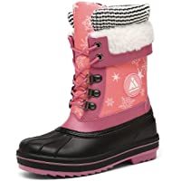 Boys Girls Winter Snow Boots Warm Anti-Slip Waterproof Kids Cold Weather Shoes (Toddler/Little Kid/Big Kid)