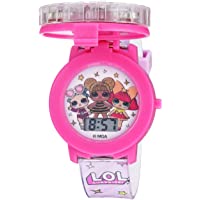L.O.L. Surprise! Girls' Quartz Watch with Plastic Strap, Pink, 17.4 (Model: LOL4042)