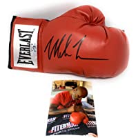 Mike Tyson Signed Autograph Boxing Glove Black Ink Tyson Hologram Authentic Certified W/Pic