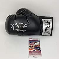 Autographed/Signed James Buster Douglas Tyson KO 2-10-90 Black Everlast Boxing Glove JSA COA