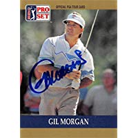 Gil Morgan autographed trading card (Golf) 1990 Pro Set #51 - Autographed Golf Equipment