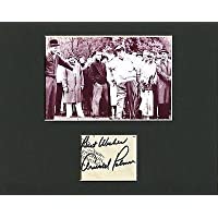 Arnold Palmer Masters Champ Golf Signed Autograph Photo Display W Jackie Gleason - Autographed Golf Equipment