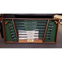 Autographed Jack Nicklaus 25th Anniversary Commerative Club Proofs, Full set w/ display
