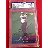 Bernhard Langer Signed 2001 Upper Deck Golf Card Slabbed #81996515 - PSA/DNA Certified - Autographed Golf Equipment