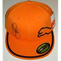 RICKIE FOWLER signed *ORANGE* Fitted PUMA golf hat W/COA - Autographed Golf Equipment