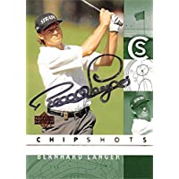 Bernhard Langer autographed trading card (Golf, European Tour, Germany, SC) 2002 Upper Deck Chip Shots #86 - Autographed…