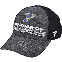 Robert Bortuzzo St. Louis Blues Autographed 2019 Stanley Cup Champions Fanatics Locker Room Cap - Autographed NHL Hats