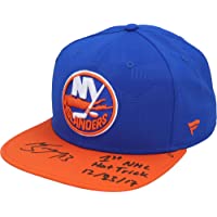 Mathew Barzal New York Islanders Autographed Blue Rinkside Snapback Cap with"1st NHL Hat Trick 12/23/17" Inscription…