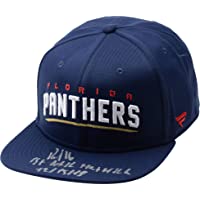 Aleksander Barkov Florida Panthers Autographed Blue Fanatics Cap with"1st NHL Hat Trick 12/15/18" Inscription - Limited…