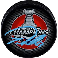 Tom Wilson Washington Capitals 2018 Stanley Cup Champions Autographed Stanley Cup Champions Logo Hockey Puck…
