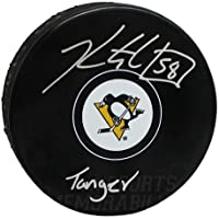 Kris Letang Pittsburgh Penguins Signed Autographed Tanger Inscribed Hockey Puck