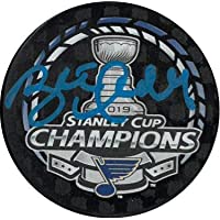 Brett Hull signed 2019 Stanley Cup Champions NHL Hockey Puck- PSA ITP Hologram (St. Louis Blues/blue sig) - Autographed…