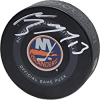 Mathew Barzal New York Islanders Autographed 2019 Model Official Game Puck - Autographed NHL Pucks