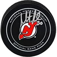 Martin Brodeur New Jersey Devils Autographed Official Game Puck - Autographed NHL Pucks