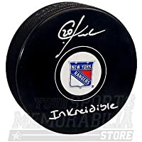 Chris Kreider New York Rangers Signed Autographed Inkreidible Inscribed Puck
