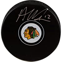 Alex DeBrincat Chicago Blackhawks Autographed Hockey Puck - Autographed NHL Pucks