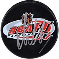 Alex Ovechkin Washington Capitals Autographed 2004 NHL Draft Logo Hockey Puck - Autographed NHL Pucks