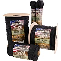 TOUGH-GRID 550lb Paracord/Parachute Cord - 100% Nylon Mil-Spec Type III Paracord Used by The US Military, Great for…