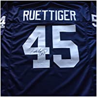 Rudy Ruettiger Signed Autographed Blue Football Jersey JSA COA - Notre Dame Fighting Irish Movie Legend - Size XL