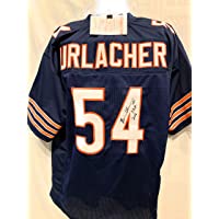 Brian Urlacher Chicago Bears Signed Autograph Blue Custom Jersey HOF Inscribed JSA Witnessed Certified